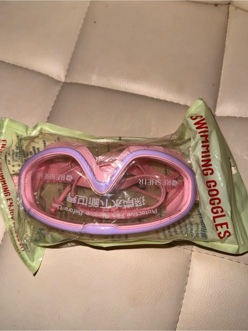 Pink and Purple Kids' Swim Goggles - Women Accessories